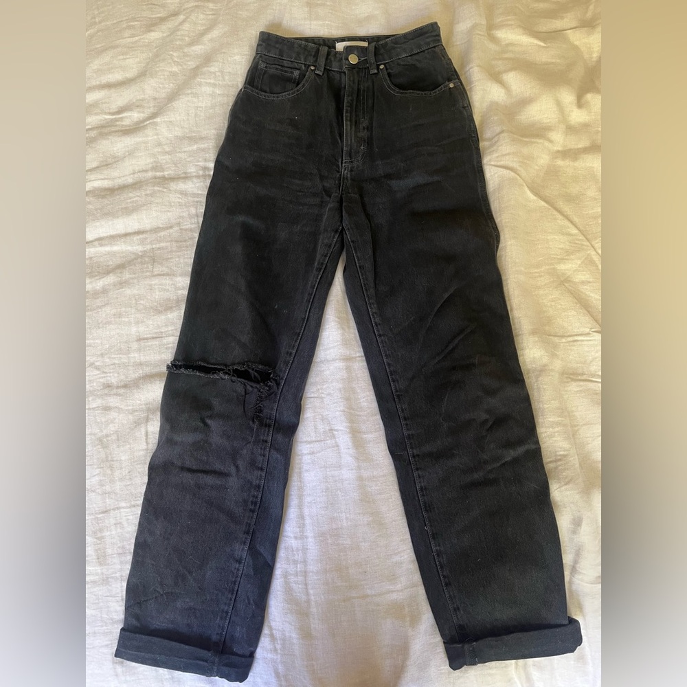 Neuw Sade washed black denim size 25